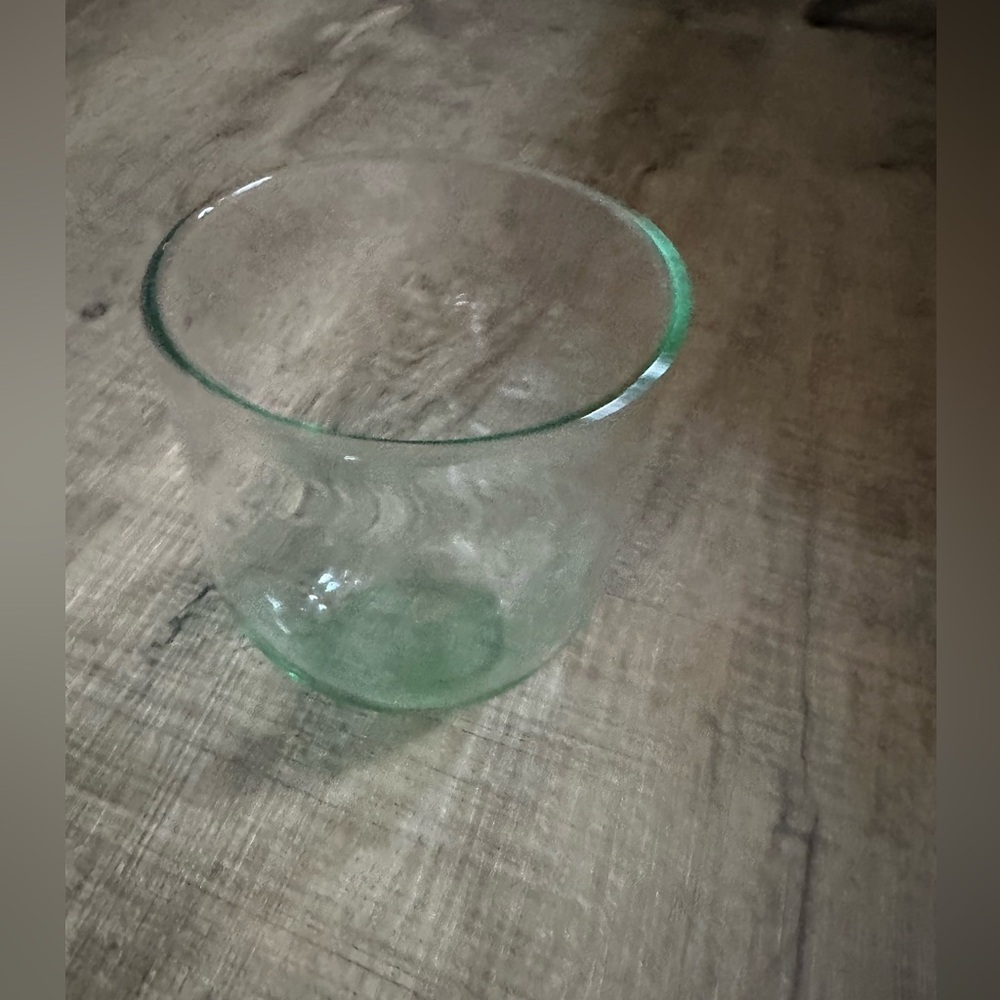 Hand blown hand made Glass cup